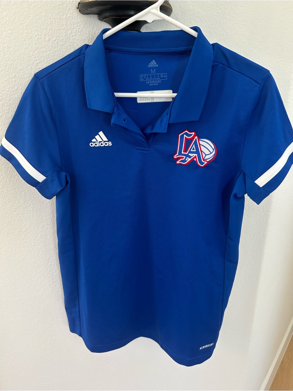 Women’s Adidas Volleyball Royal Blue LA Volleyball Polo. Sz Medium